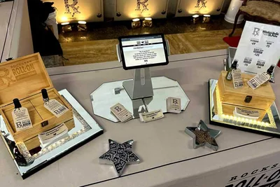 Rockstar Blends | Winterdelic 2024 | booth and table layout